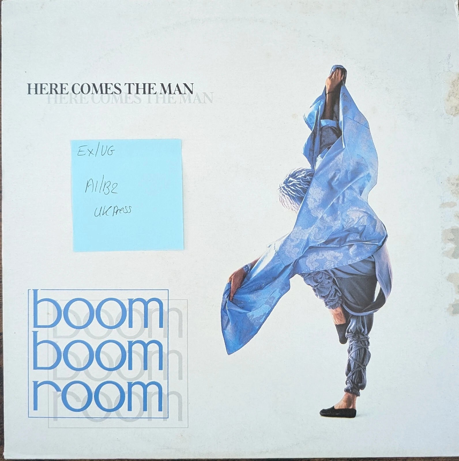 Boom Boom Room Here Comes The Man Vinyl Record 12" EX/VG 12 FUN 101 1986 sleeve Boom Boom Room Here Comes The Man Vinyl Record 12" EX/VG 12 FUN 101 1986 sleeve