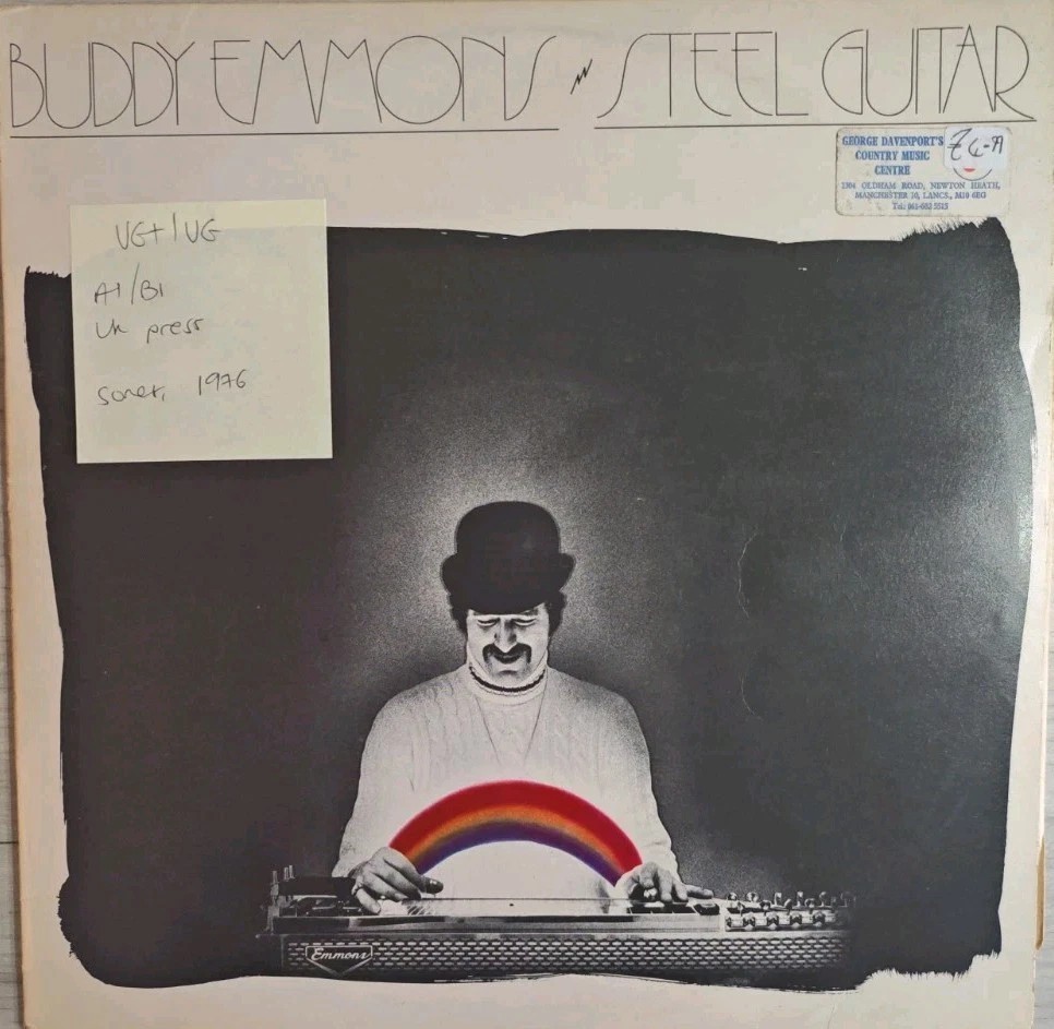 Buddy Emmons Steel Guitar Vinyl Record LP VG+/VG SNTF 708 1976 sleeve Buddy Emmons Steel Guitar Vinyl Record LP VG+/VG SNTF 708 1976 sleeve