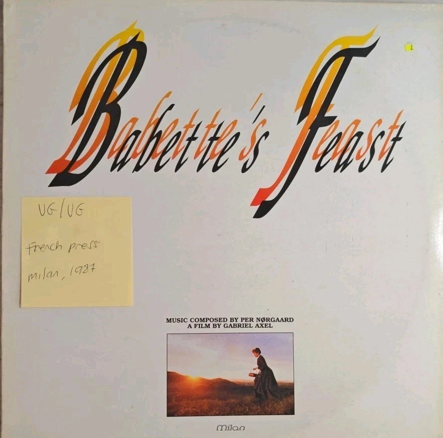 Babettes Feast Soundtrack Vinyl Record VG/VG RC340 1987 sleeve Babettes Feast Soundtrack Vinyl Record VG/VG RC340 1987 sleeve