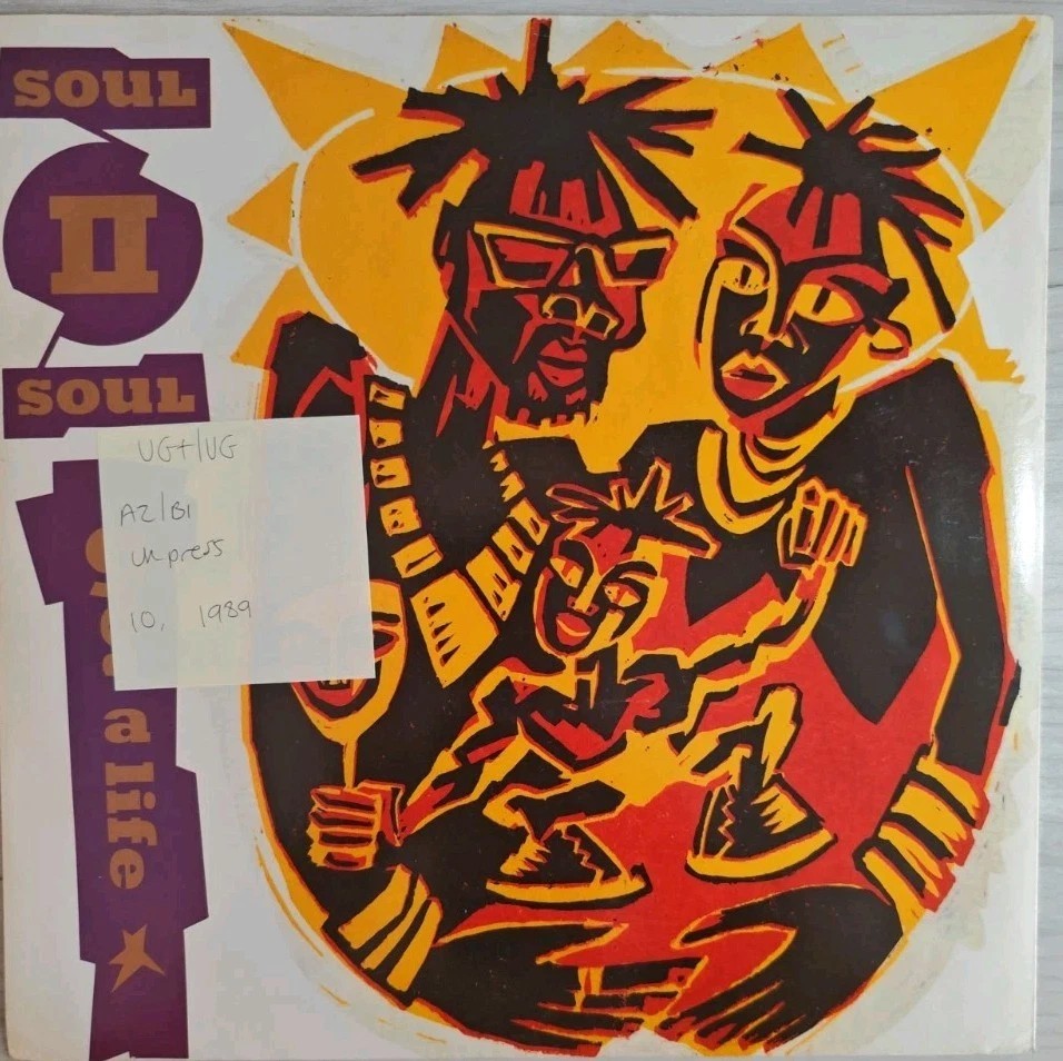 Soul II Soul Get A Life Vinyl Record 12" VG+/VG TENX 284 1989 sleeve Soul II Soul Get A Life Vinyl Record 12" VG+/VG TENX 284 1989 sleeve
