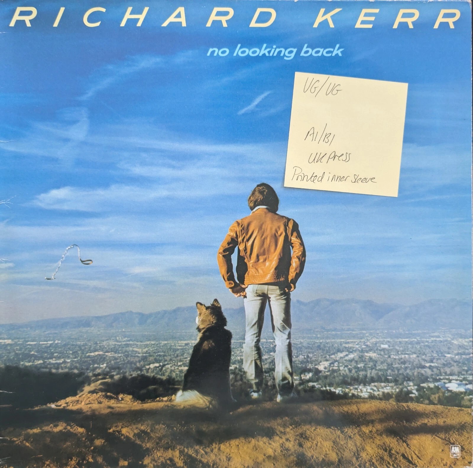 Richard Kerr No Looking Back Vinyl Record LP VG/VG AMLH68539 1980 1st Press sleeve Richard Kerr No Looking Back Vinyl Record LP VG/VG AMLH68539 1980 1st Press sleeve
