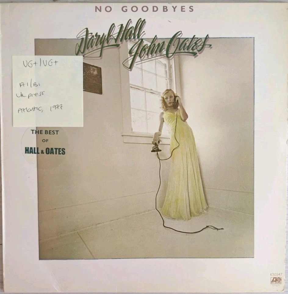 Daryl Hall & John Oates No Goodbyes Vinyl Record LP VG+/VG+ K50347 1977 sleeve Daryl Hall & John Oates No Goodbyes Vinyl Record LP VG+/VG+ K50347 1977 sleeve