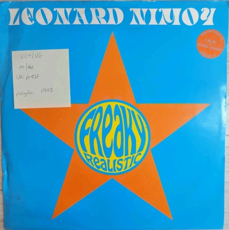 Leonard Nimoy Freaky Realistic Vinyl Record 12" VG+/VG FREAX3 1993 sleeve Leonard Nimoy Freaky Realistic Vinyl Record 12" VG+/VG FREAX3 1993 sleeve