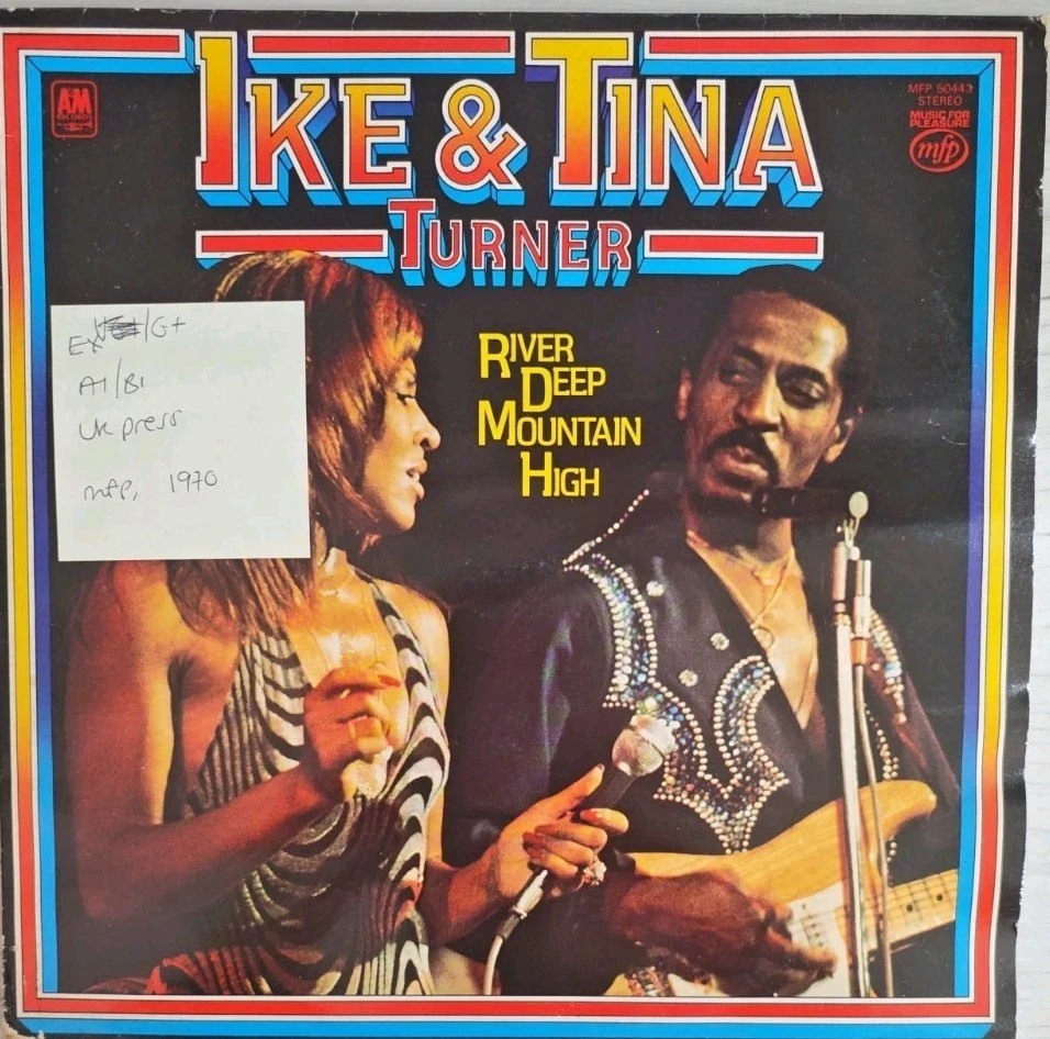 Ike & Tine Turner River Depp Mountain High Vinyl Record EX/G+ MFP 50443 1970 sleeve Ike & Tine Turner River Depp Mountain High Vinyl Record EX/G+ MFP 50443 1970 sleeve