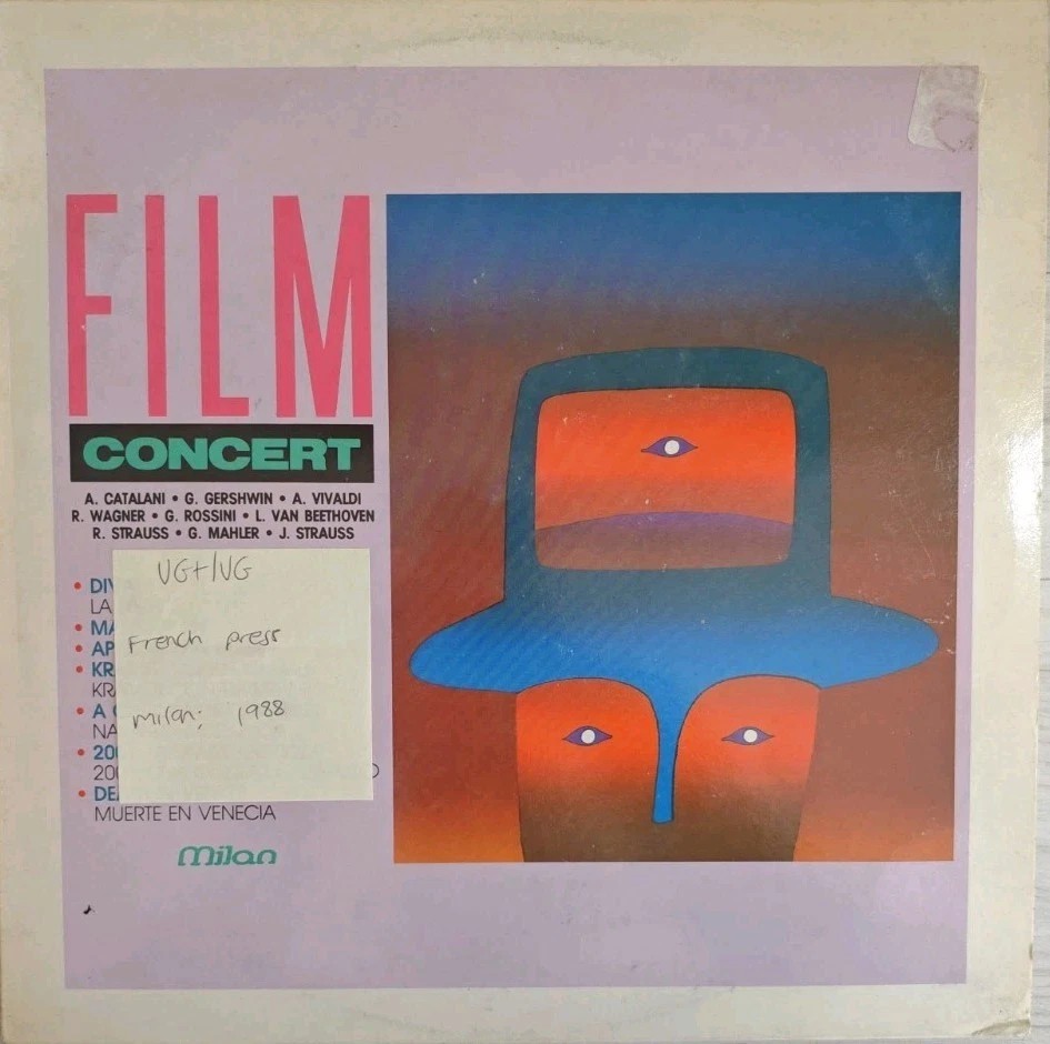 Various Film Concert Vinyl Record VG+/VG RC330 1988 sleeve Various Film Concert Vinyl Record VG+/VG RC330 1988 sleeve