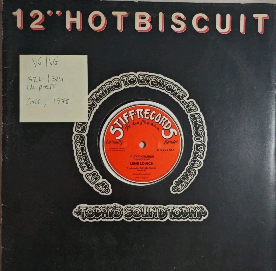 Lene Lovich Lucky Number Vinyl Record 12" VG/VG 12BUY42 1978 sleeve Lene Lovich Lucky Number Vinyl Record 12" VG/VG 12BUY42 1978 sleeve