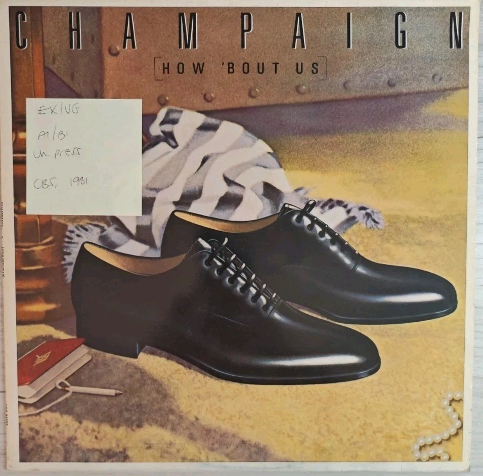 Champaign How 'Bout US Vinyl Record LP EX/VG CBS 84927 1981 sleeve Champaign How 'Bout US Vinyl Record LP EX/VG CBS 84927 1981 sleeve
