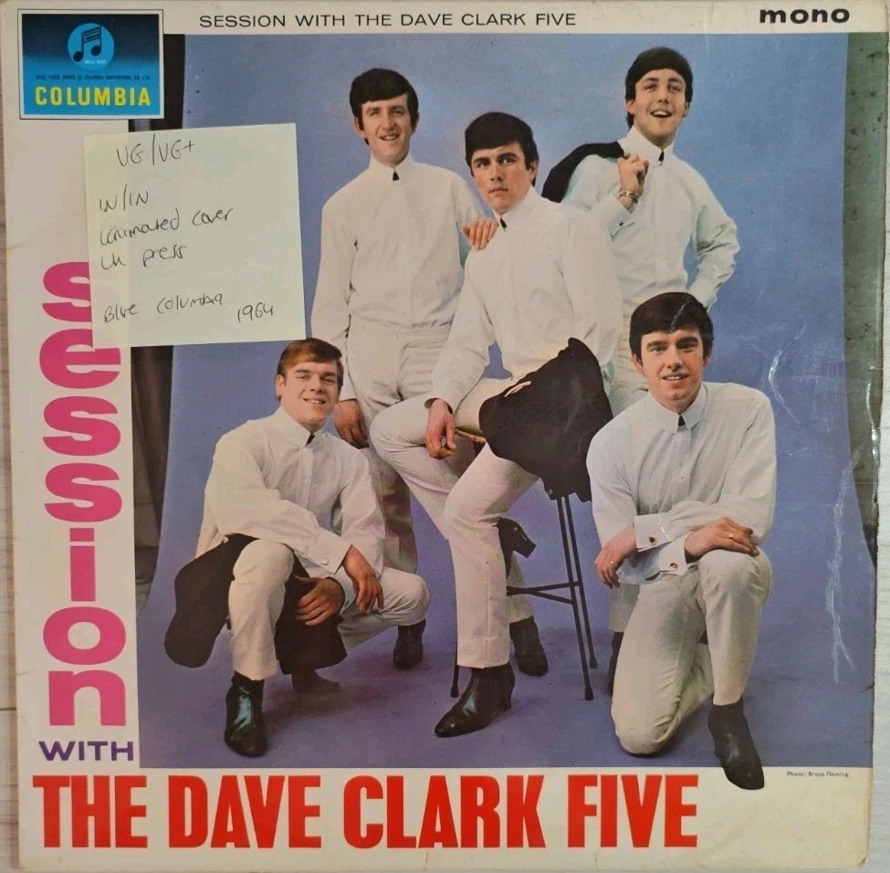 The Dave Clark Five Session With Dave Clarke Five Vinyl Record VG/VG+ 33SX1598 sleeve The Dave Clark Five Session With Dave Clarke Five Vinyl Record VG/VG+ 33SX1598 sleeve