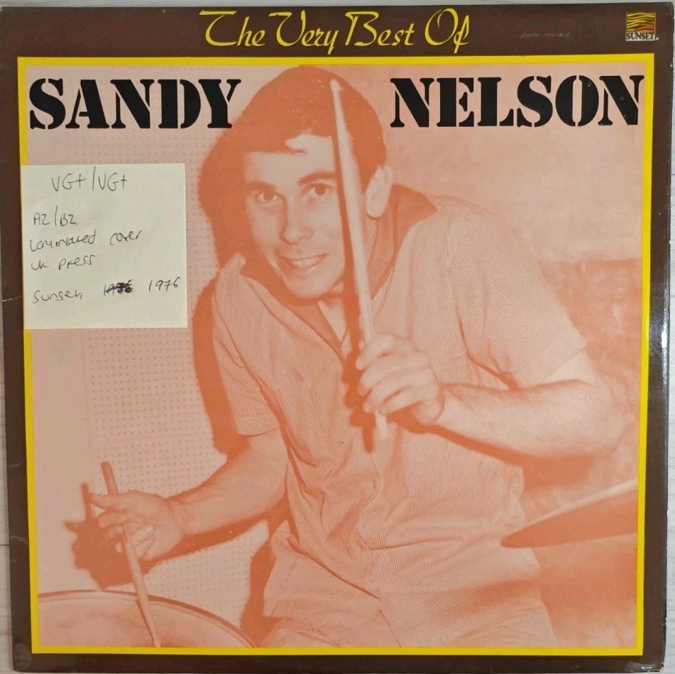 Sandy Nelson The Very Best Of Vinyl Record LP VG+/VG+ SLS 50411 1976 sleeve Sandy Nelson The Very Best Of Vinyl Record LP VG+/VG+ SLS 50411 1976 sleeve