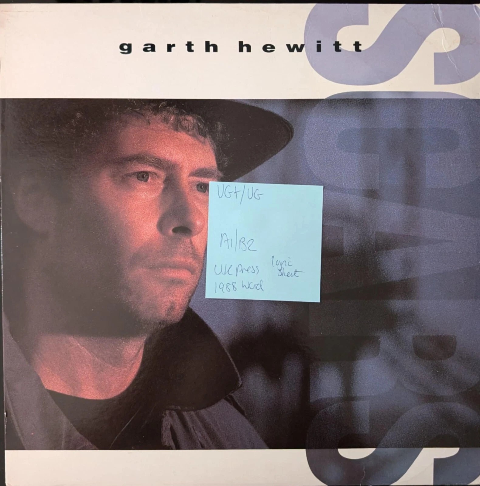 Garth Hewitt Scars Vinyl Record LP VG+/VG MYRR1250 1988 sleeve Garth Hewitt Scars Vinyl Record LP VG+/VG MYRR1250 1988 sleeve