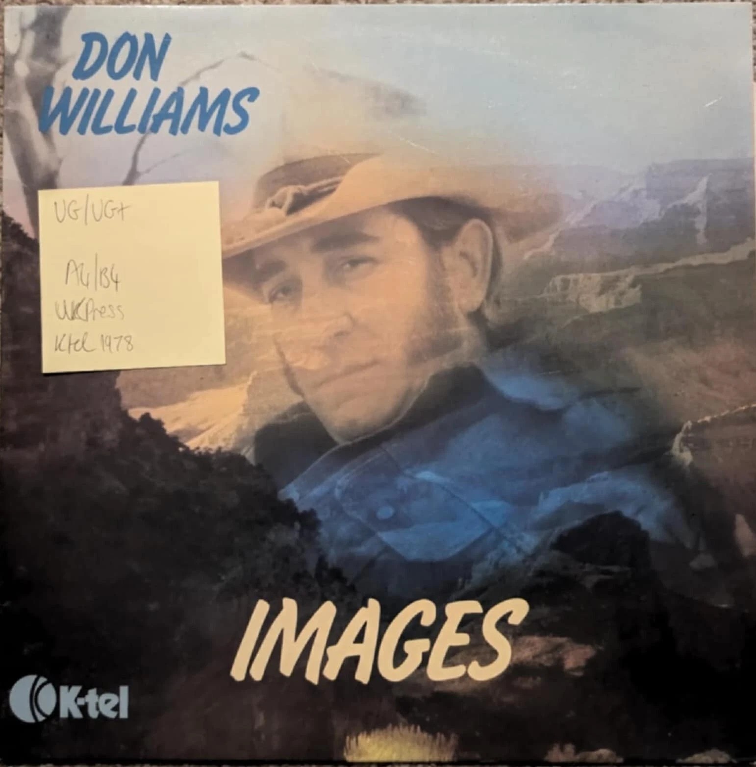 Don Williams Images Vinyl Record LP VG/VG+ NE 1033 1978 sleeve Don Williams Images Vinyl Record LP VG/VG+ NE 1033 1978 sleeve