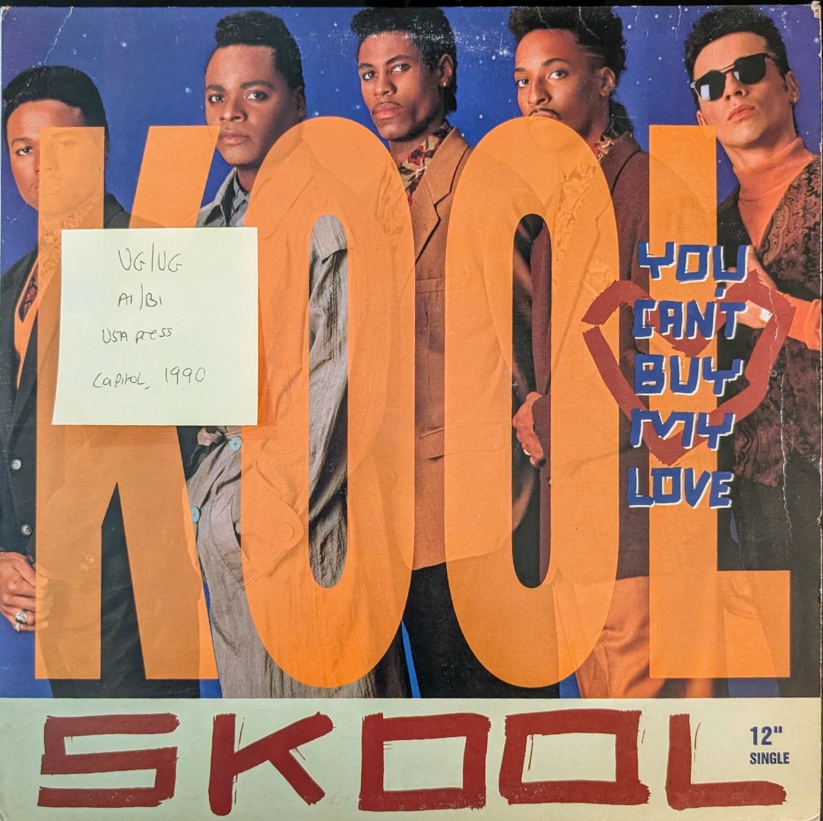 Kool Skool You Can't Buy My Love Vinyl Record 12" VG/VG V15604 1990 sleeve Kool Skool You Can't Buy My Love Vinyl Record 12" VG/VG V15604 1990 sleeve