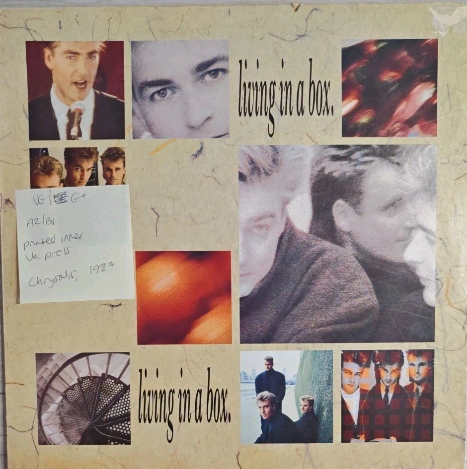 Living in a Box Self-Titled Vinyl Record LP VG/G+ CDL 1547 1987 sleeve Living in a Box Self-Titled Vinyl Record LP VG/G+ CDL 1547 1987 sleeve