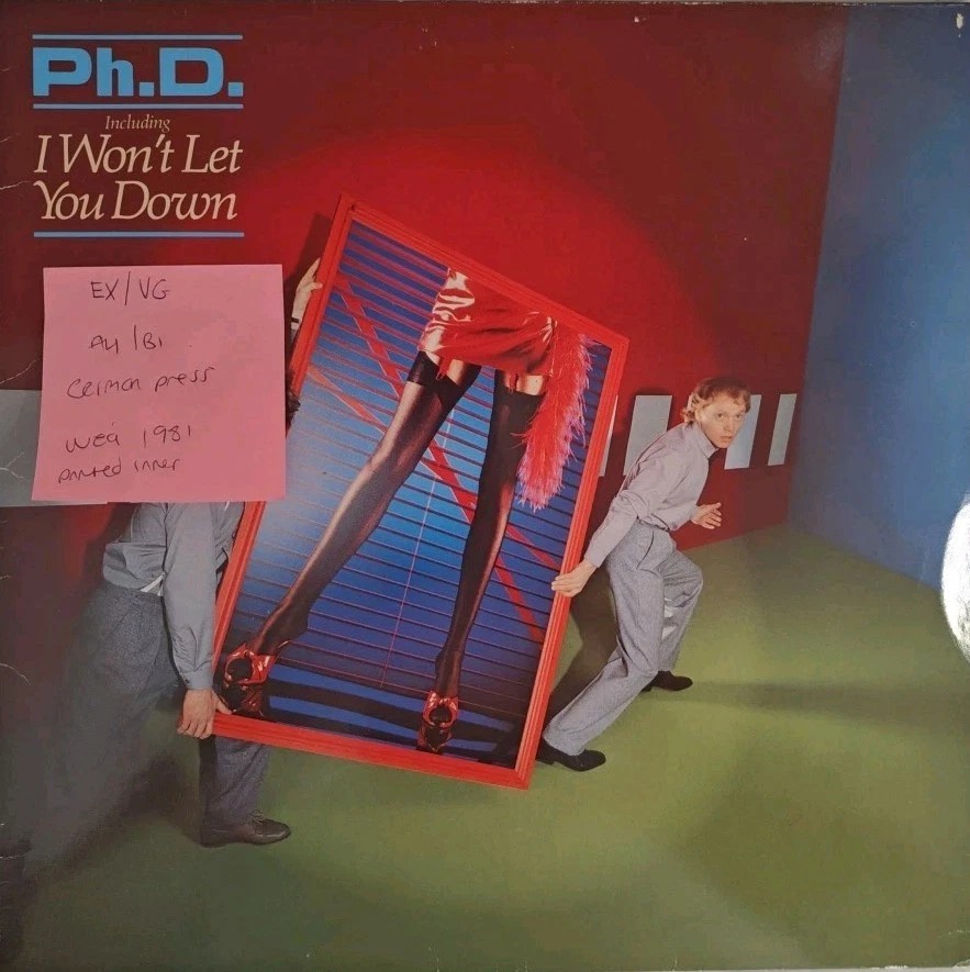 Ph.D Self Titled Vinyl Record LP EX/VG WEA K 99150 1981 sleeve Ph.D Self Titled Vinyl Record LP EX/VG WEA K 99150 1981 sleeve