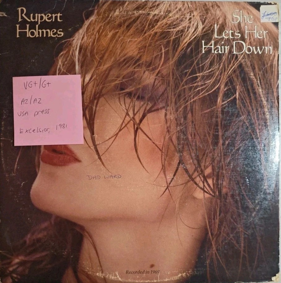 Rupert Holmes She Lets Her Hair Down Vinyl Record LP VG+/G+ XMP6022 1981 sleeve Rupert Holmes She Lets Her Hair Down Vinyl Record LP VG+/G+ XMP6022 1981 sleeve