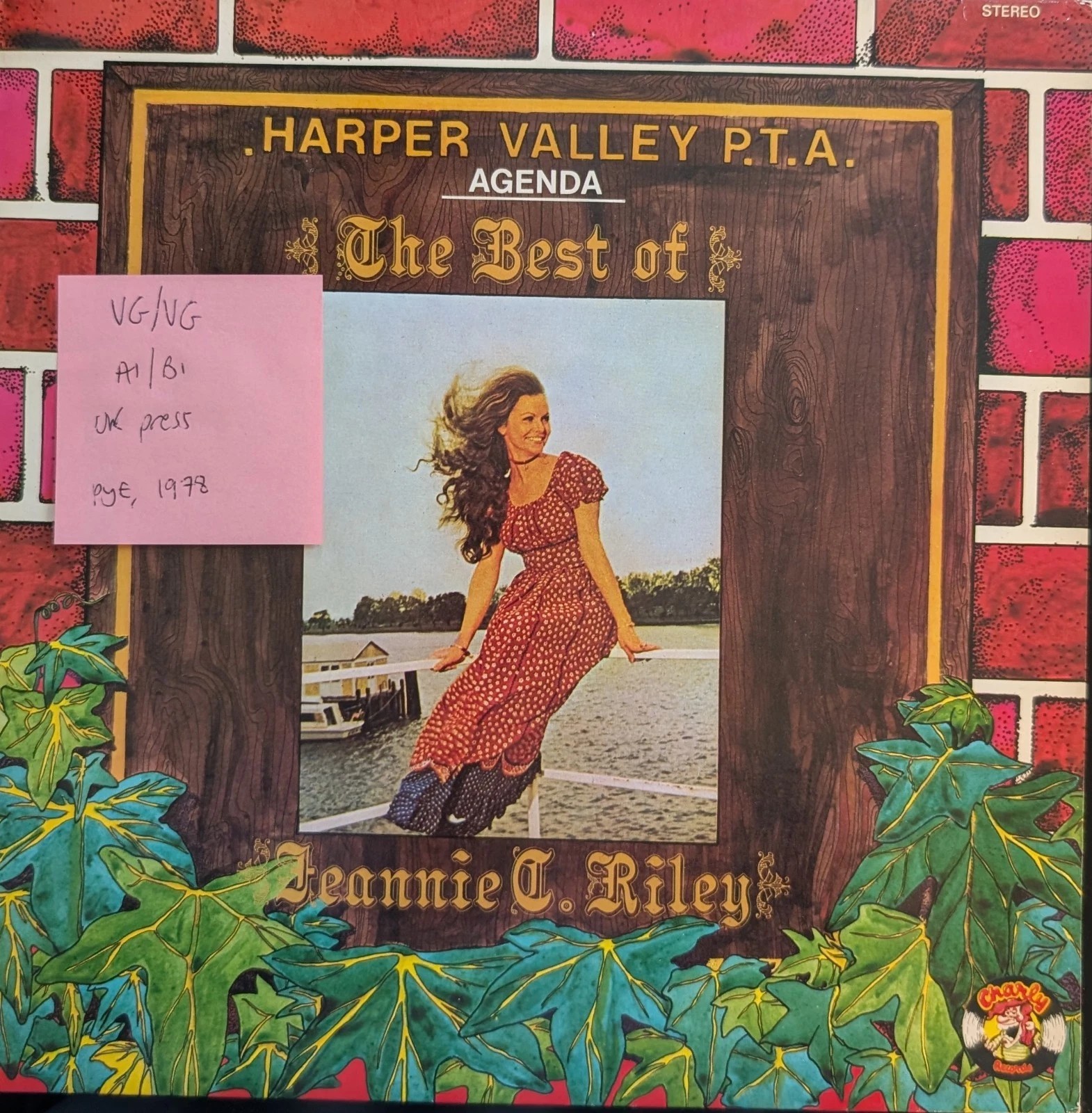 Jeannie C. Riley The Best Of Jeannie C. Riley Vinyl Record LP VG/VG CR30146 1978 sleeve Jeannie C. Riley The Best Of Jeannie C. Riley Vinyl Record LP VG/VG CR30146 1978 sleeve