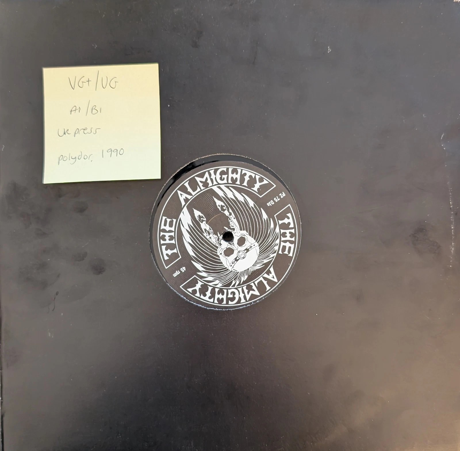 The Almighty Wild And Wonderful Vinyl Record VG/VG PZ75DJa 1990 sleeve The Almighty Wild And Wonderful Vinyl Record VG/VG PZ75DJa 1990 sleeve