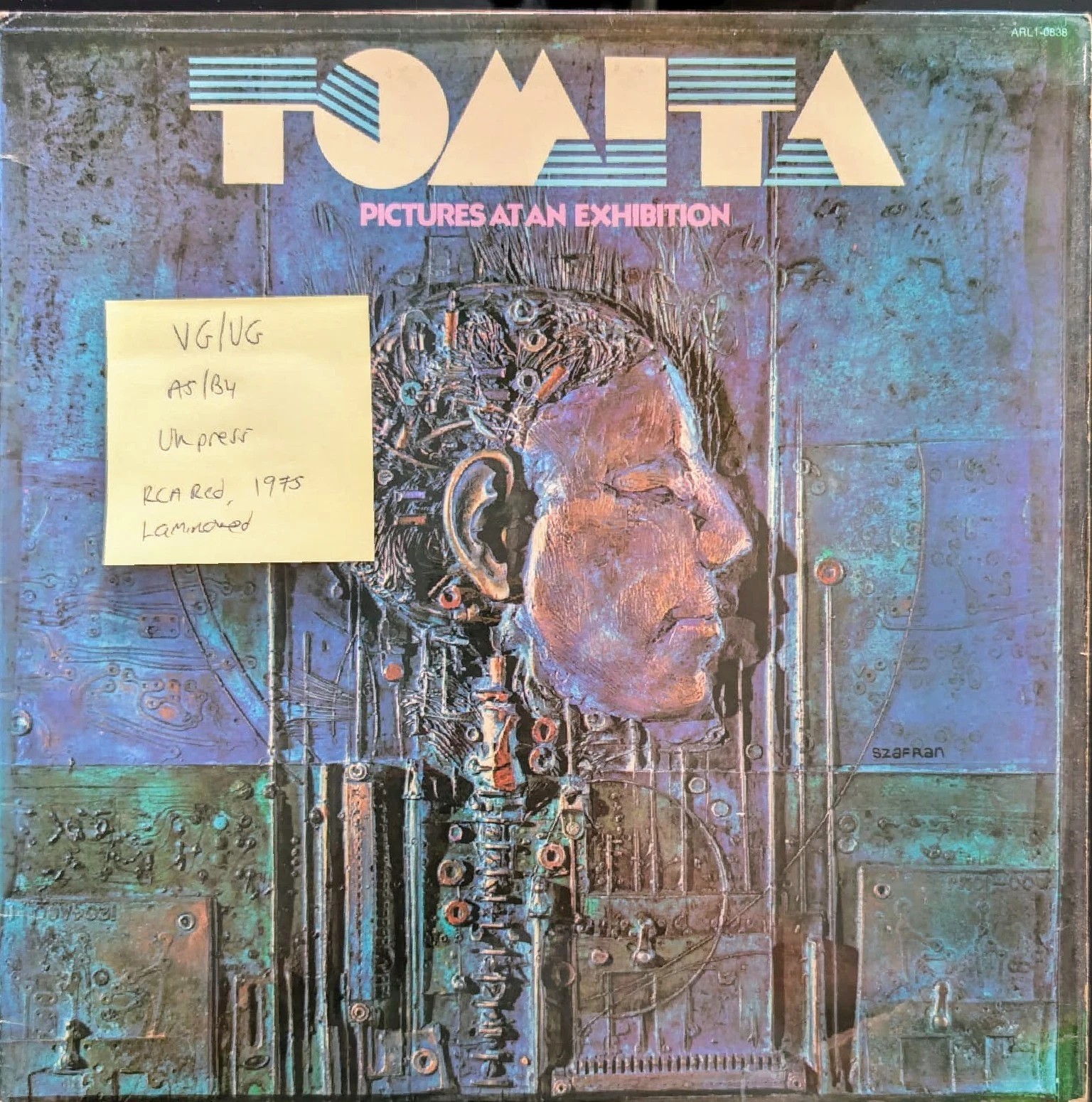 Tomita Pictures At An Exhibition Vinyl Record LP VG/VG ARL10838 1975 sleeve Tomita Pictures At An Exhibition Vinyl Record LP VG/VG ARL10838 1975 sleeve