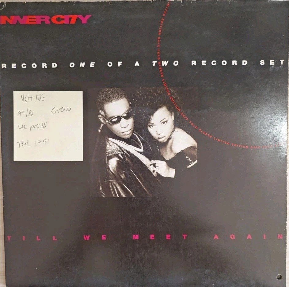 Inner City Till We Meet Again Vinyl Record 12" VG+/VG TENG 337 1991 sleeve Inner City Till We Meet Again Vinyl Record 12" VG+/VG TENG 337 1991 sleeve