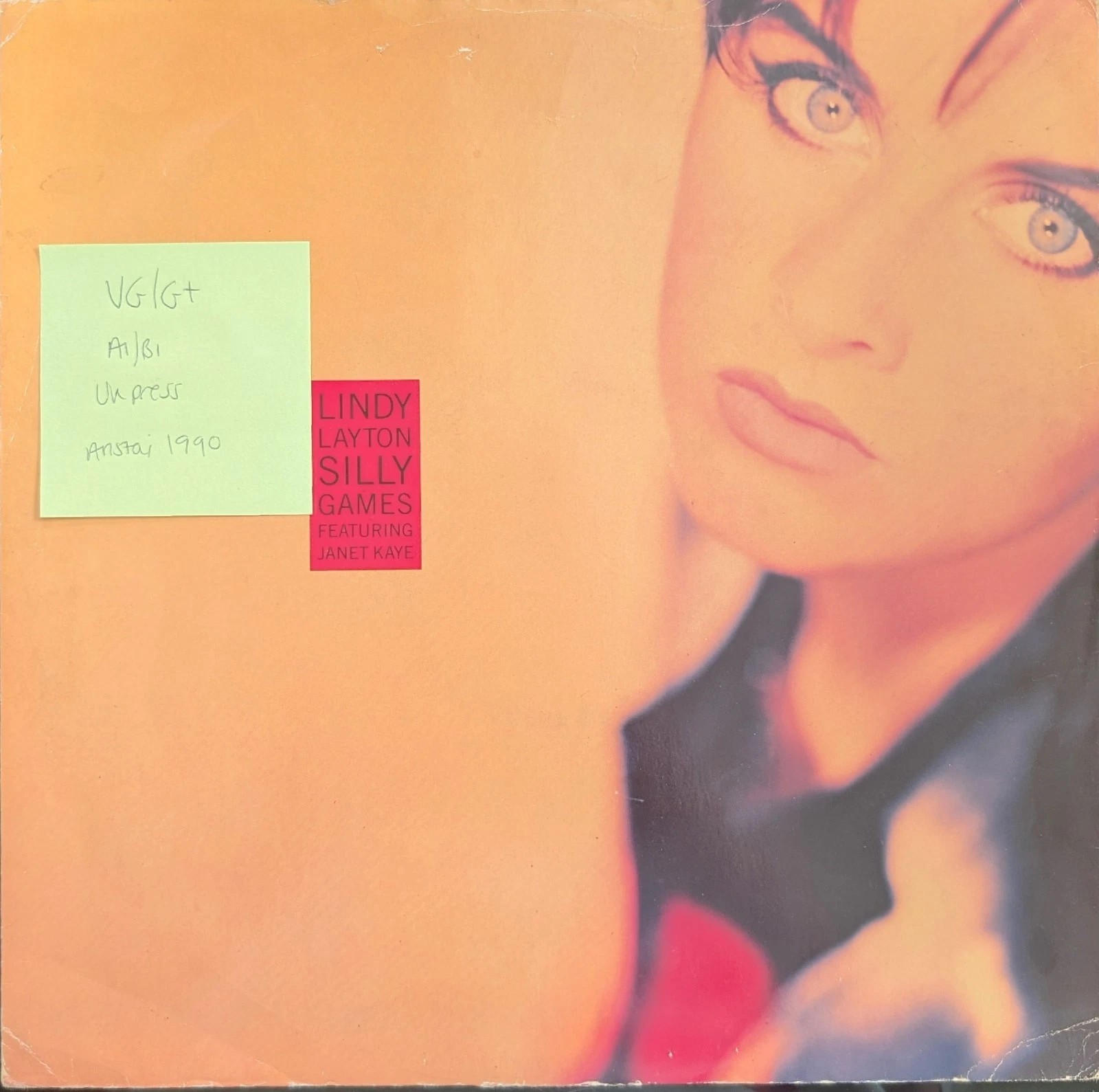 Lindy Layton Silly Games Vinyl Record VG/G+ 613452 1990 sleeve Lindy Layton Silly Games Vinyl Record VG/G+ 613452 1990 sleeve