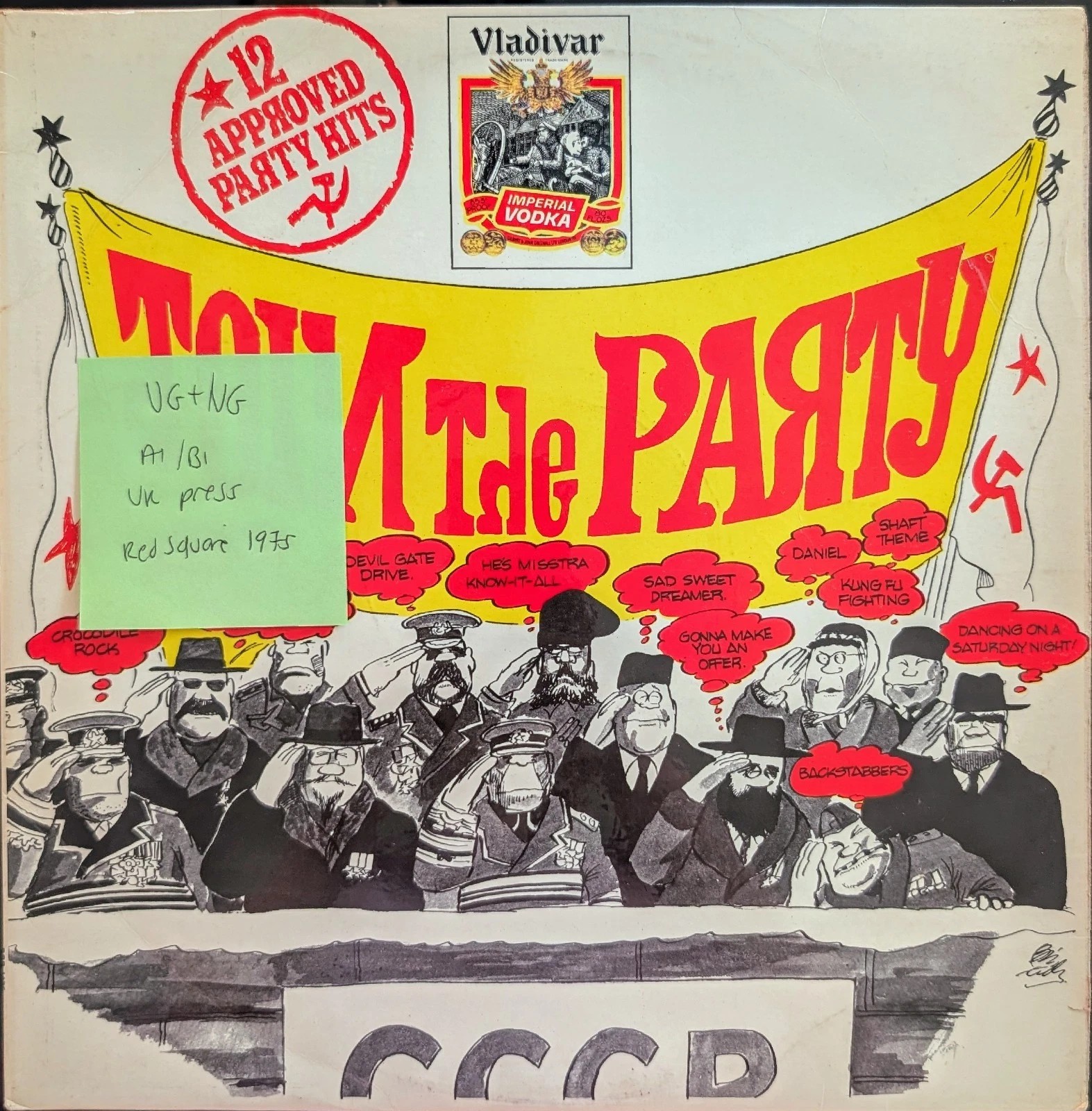 Vladivar Vodka Join The Party Vinyl Record VG+/VG RSR 1975 sleeve Vladivar Vodka Join The Party Vinyl Record VG+/VG RSR 1975 sleeve