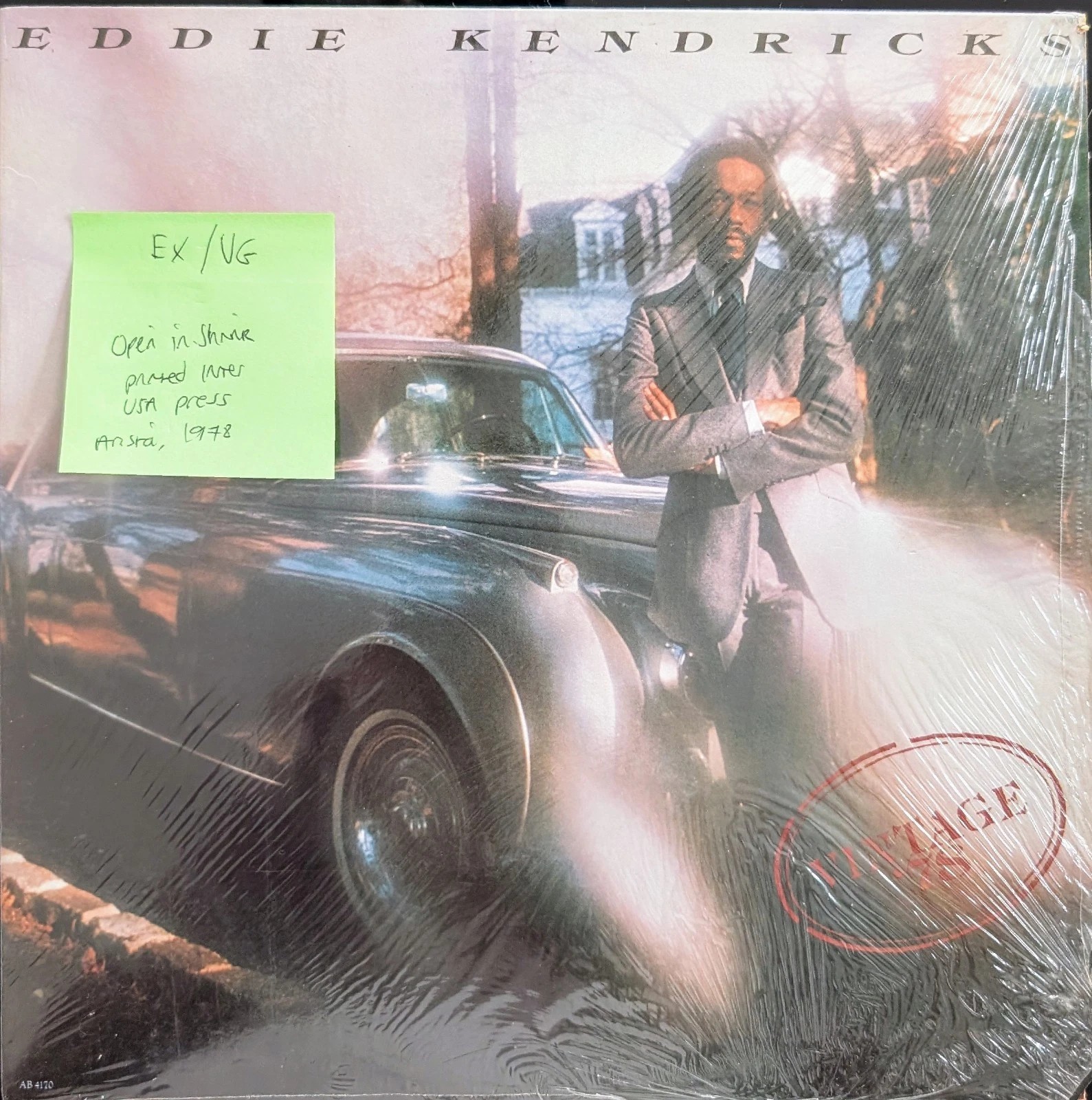 Eddie Kendrick Vintage ‘78 Vinyl Record EX/VG AB4170 1978 sleeve Eddie Kendrick Vintage ‘78 Vinyl Record EX/VG AB4170 1978 sleeve