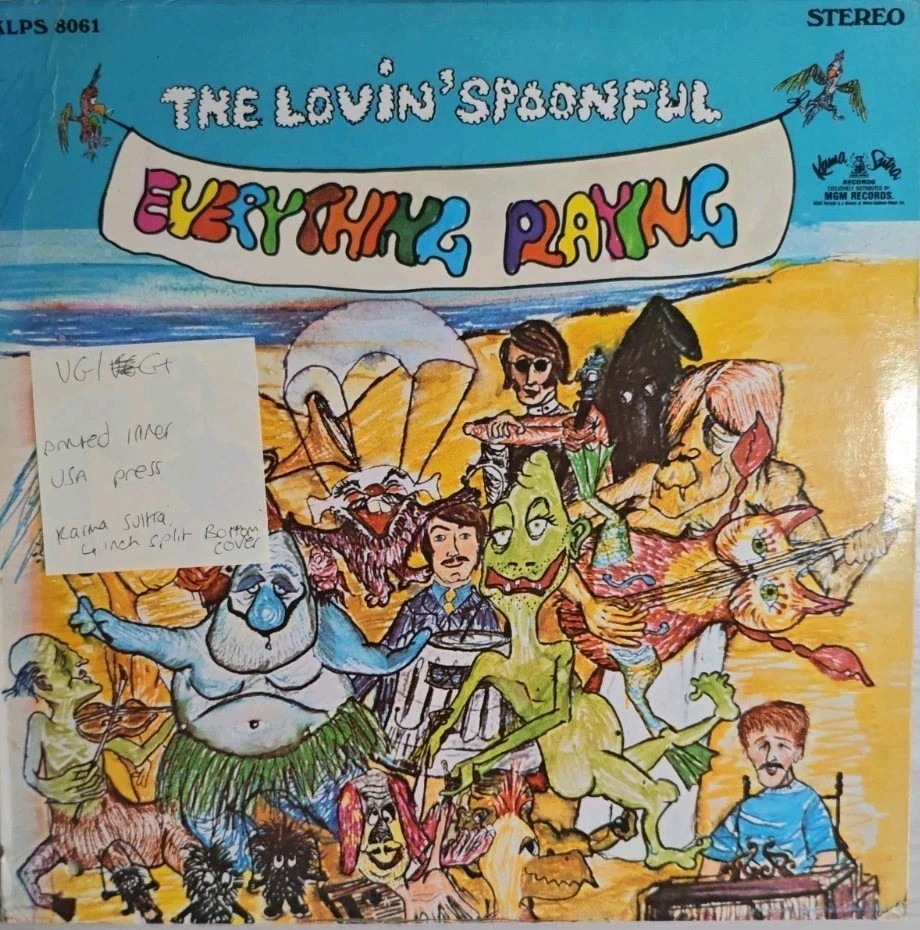 The Lovin' Spoonful Everything Playing Vinyl Record VG/G+ RLPS8061 sleeve The Lovin' Spoonful Everything Playing Vinyl Record VG/G+ RLPS8061 sleeve
