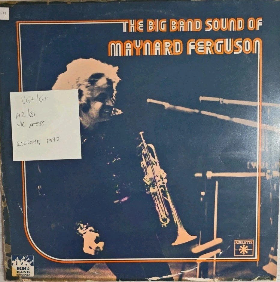 Maynard Ferguson The Big Band Sound Vinyl Record VG+/G+ 2432010 1972 sleeve Maynard Ferguson The Big Band Sound Vinyl Record VG+/G+ 2432010 1972 sleeve