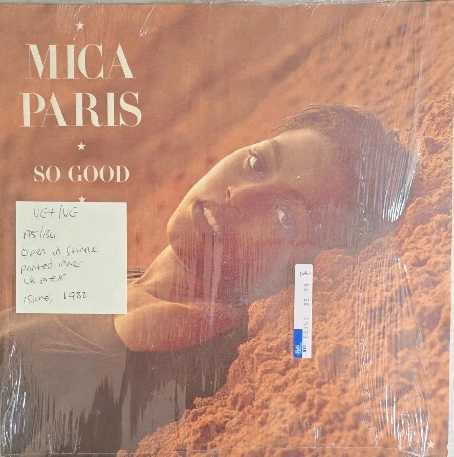 Mica Paris So Good Vinyl Record LP VG+/VG BRLP 525 1988 sleeve Mica Paris So Good Vinyl Record LP VG+/VG BRLP 525 1988 sleeve