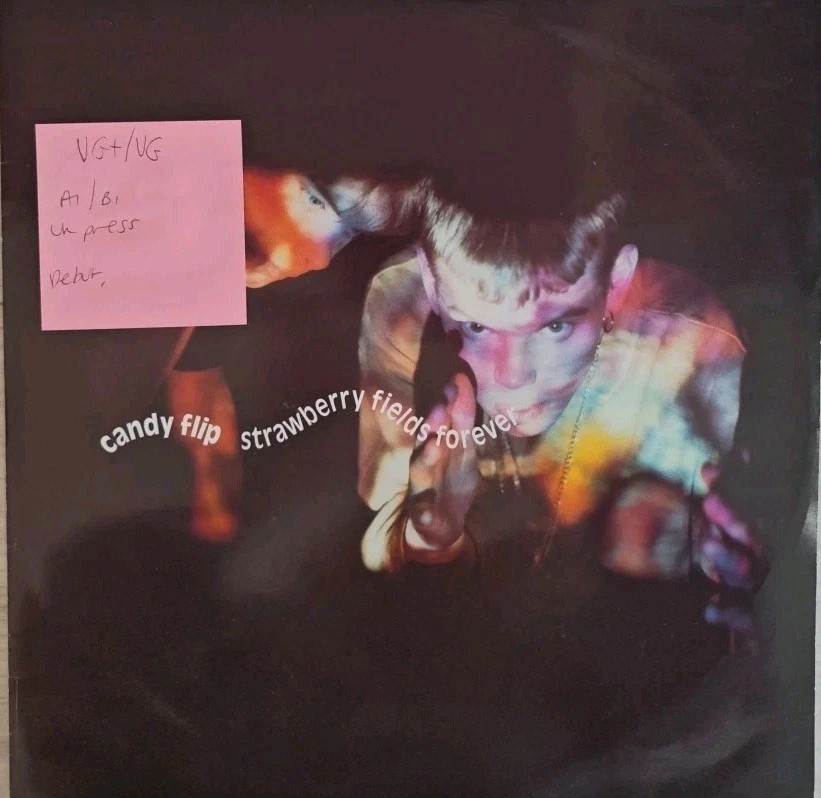 Candy Flip Strawberry Fields Forever Vinyl Record 12" VG+/VG DEBTX3092 sleeve Candy Flip Strawberry Fields Forever Vinyl Record 12" VG+/VG DEBTX3092 sleeve