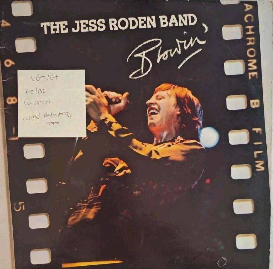 The Jess Roden Band Blowin Vinyl Record LP VG+/G+ ILPS 9496 1977 sleeve The Jess Roden Band Blowin Vinyl Record LP VG+/G+ ILPS 9496 1977 sleeve