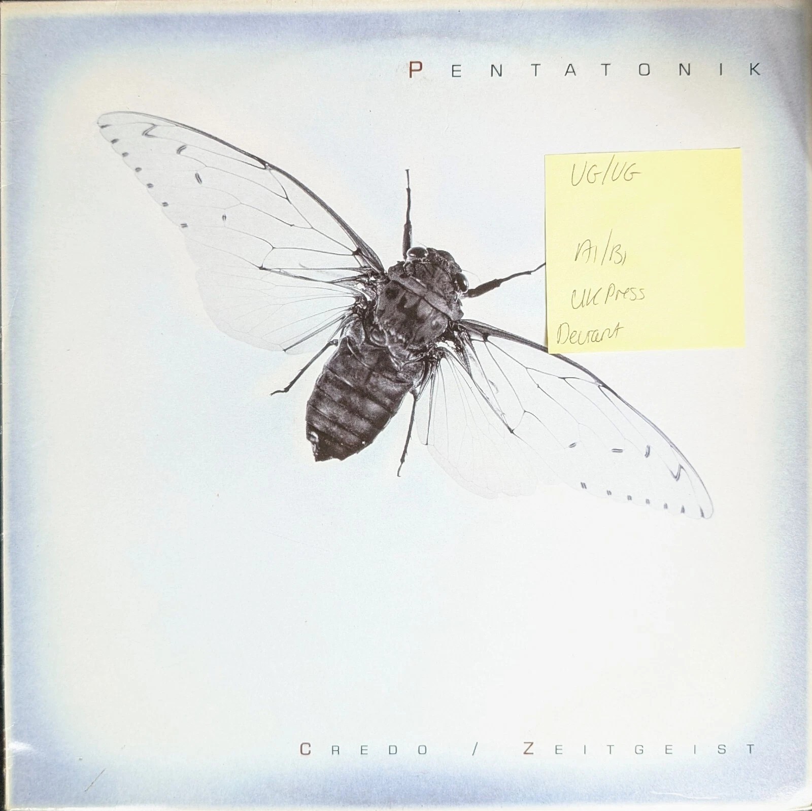 Pentatonik Credo/Zeitgeist Vinyl Record VG/VG 1994 sleeve Pentatonik Credo/Zeitgeist Vinyl Record VG/VG 1994 sleeve
