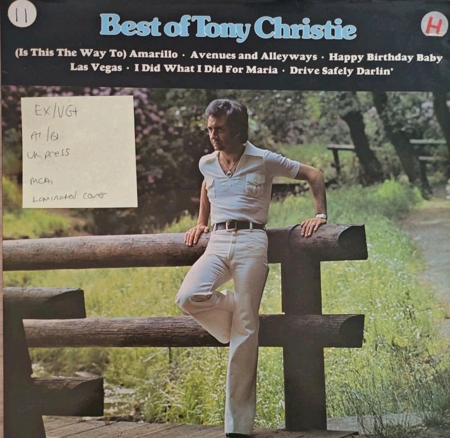 Tony Christie Best Of Tony Christie Vinyl Record LP EX/VG+ MCF2769 sleeve Tony Christie Best Of Tony Christie Vinyl Record LP EX/VG+ MCF2769 sleeve