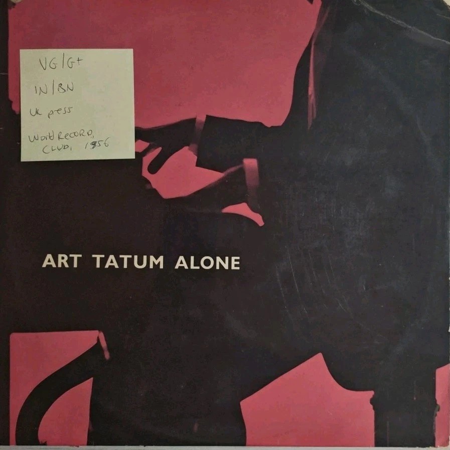 Art Tatum Alone Vinyl Record LP VG/G+ TP226 1956 sleeve Art Tatum Alone Vinyl Record LP VG/G+ TP226 1956 sleeve