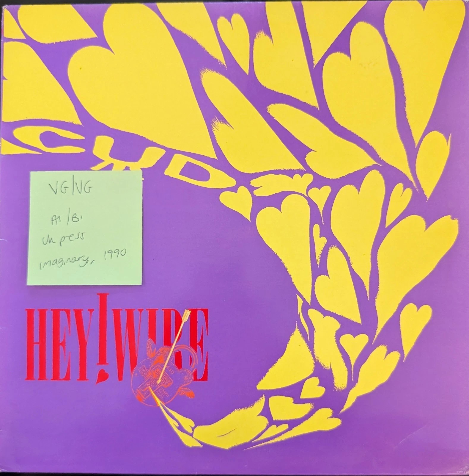 CUD Hey Wire Vinyl Record 12" VG/VG MIRAGE018 1990 sleeve CUD Hey Wire Vinyl Record 12" VG/VG MIRAGE018 1990 sleeve