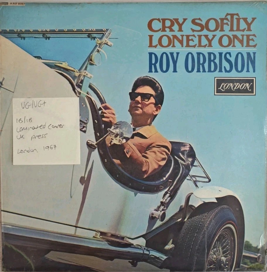 Roy Orbison Cry Softly Lonely One Vinyl Record LP VG/VG+ HAU8357 1967 sleeve Roy Orbison Cry Softly Lonely One Vinyl Record LP VG/VG+ HAU8357 1967 sleeve