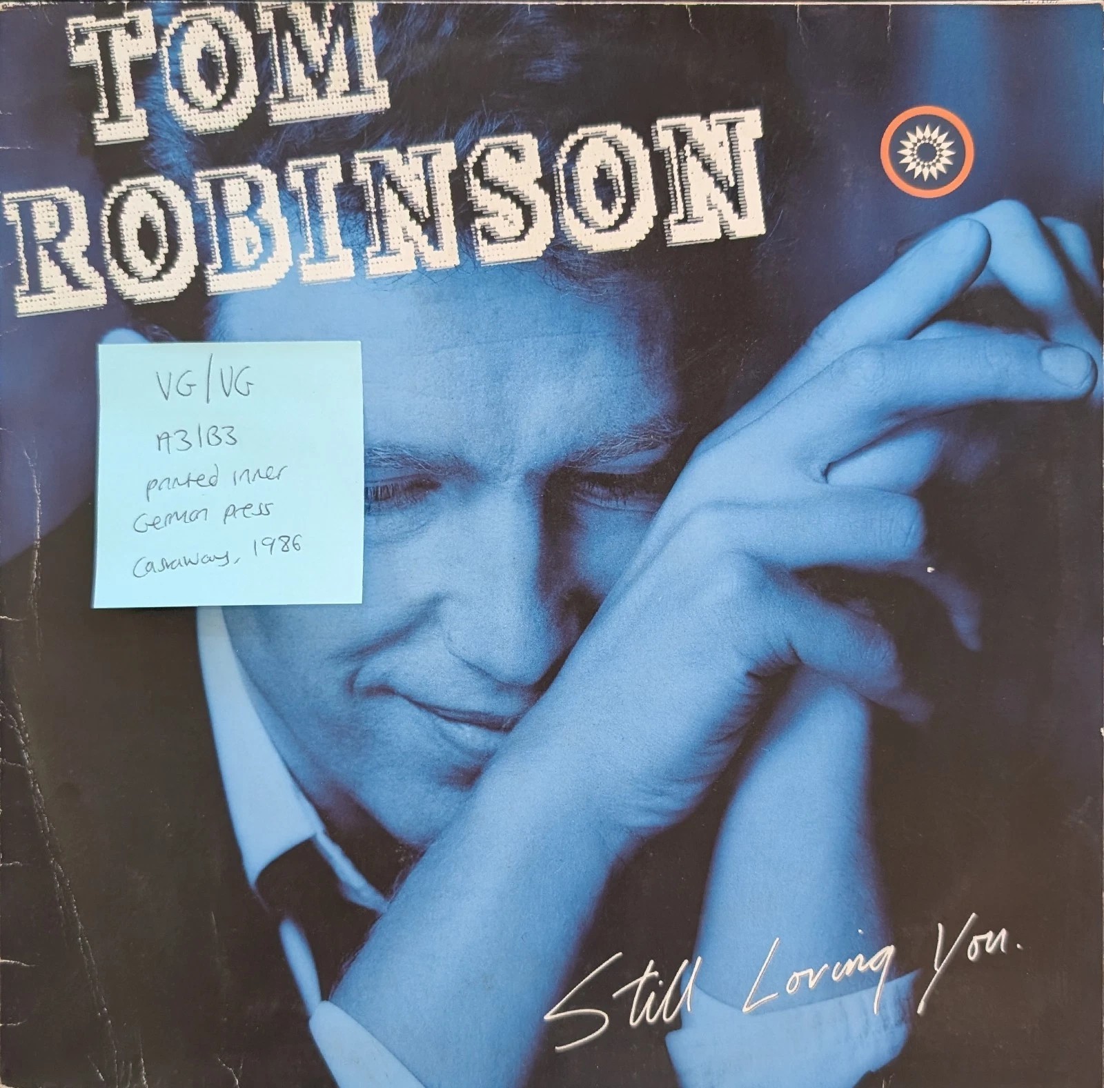 Tom Robinson Still Loving You Vinyl Record LP VG/VG ZL71129 1986 sleeve Tom Robinson Still Loving You Vinyl Record LP VG/VG ZL71129 1986 sleeve