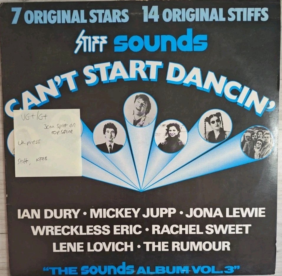 Stiff Sounds Can't Start Dancin' Vinyl Record VG+/G+ SOUNDS3 1978 sleeve Stiff Sounds Can't Start Dancin' Vinyl Record VG+/G+ SOUNDS3 1978 sleeve