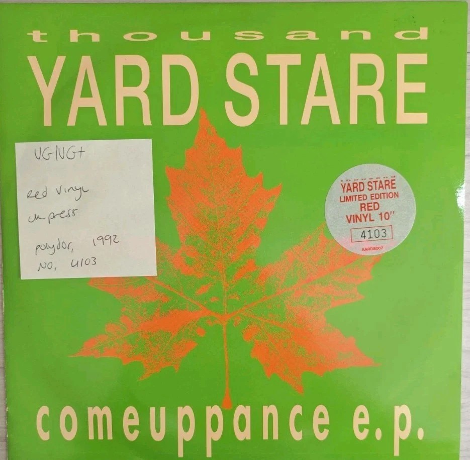 Thousand Yard Stare Comeuppance E.P. Vinyl Record VG/VG+ AARDS007 1993 No 4103 sleeve Thousand Yard Stare Comeuppance E.P. Vinyl Record VG/VG+ AARDS007 1993 No 4103 sleeve