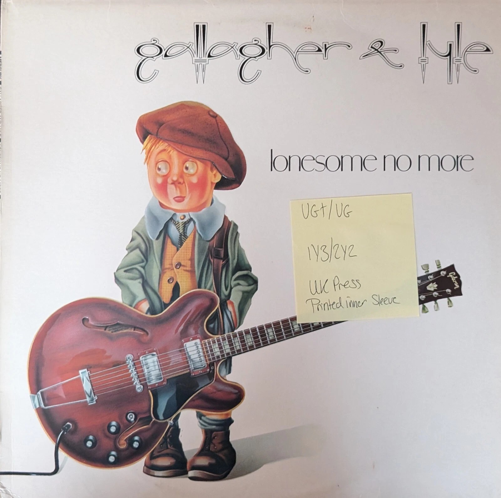 Gallagher & Lyle Lonesome No More Vinyl Record LP VG+/VG 9109628 1979 sleeve Gallagher & Lyle Lonesome No More Vinyl Record LP VG+/VG 9109628 1979 sleeve