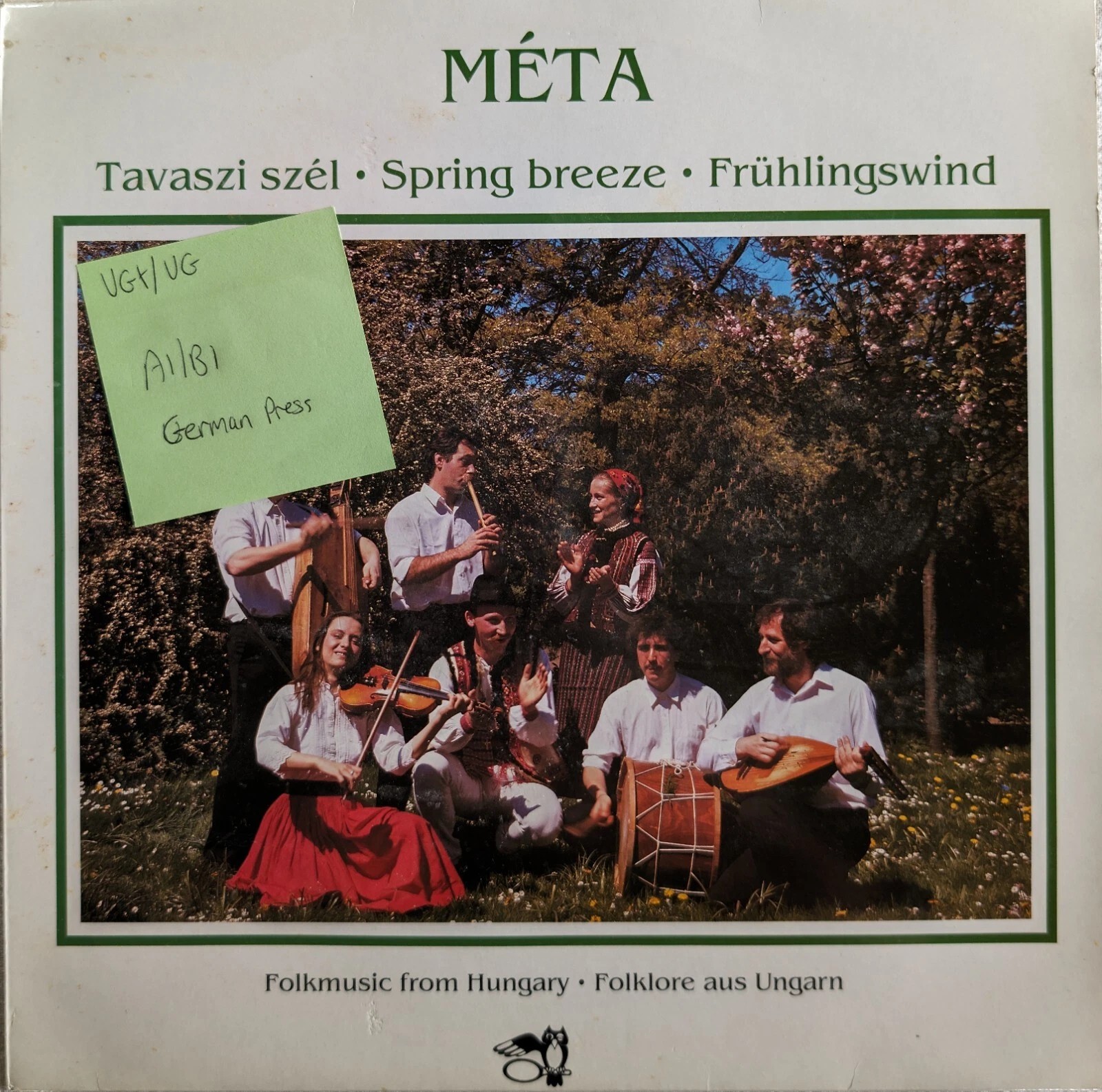 Méta Tavaszi Szél Spring Breeze Frühlingswind Vinyl Record VG+/VG EULP1106 1st sleeve Méta Tavaszi Szél Spring Breeze Frühlingswind Vinyl Record VG+/VG EULP1106 1st sleeve