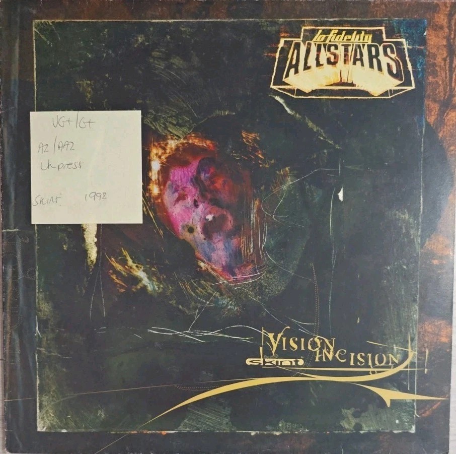 Lo-Fidelity Allstars Vision Incision Vinyl Record 12" VG+/G+ SKINT33 1998 sleeve Lo-Fidelity Allstars Vision Incision Vinyl Record 12" VG+/G+ SKINT33 1998 sleeve