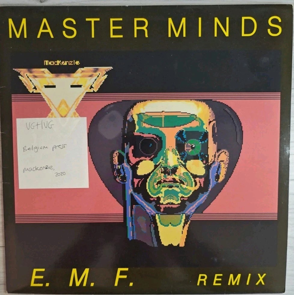 Master Minds EMF Remix Vinyl Record 12" VG+/VG MAC1016 1991 sleeve Master Minds EMF Remix Vinyl Record 12" VG+/VG MAC1016 1991 sleeve