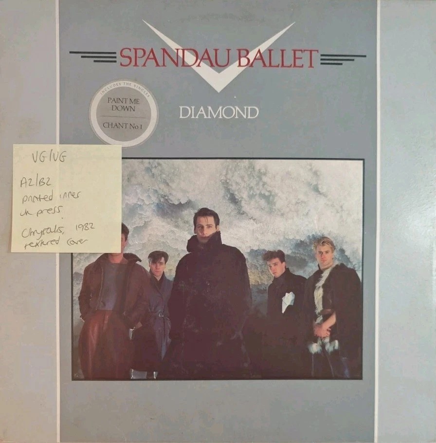 Spandau Ballet Diamond Vinyl Record LP VG/VG CDL 1353 1982 sleeve Spandau Ballet Diamond Vinyl Record LP VG/VG CDL 1353 1982 sleeve