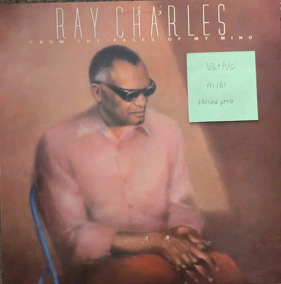 Ray Charles From The Pages Of My Mind Vinyl Record VG+/VG CBS26856 1986 sleeve Ray Charles From The Pages Of My Mind Vinyl Record VG+/VG CBS26856 1986 sleeve