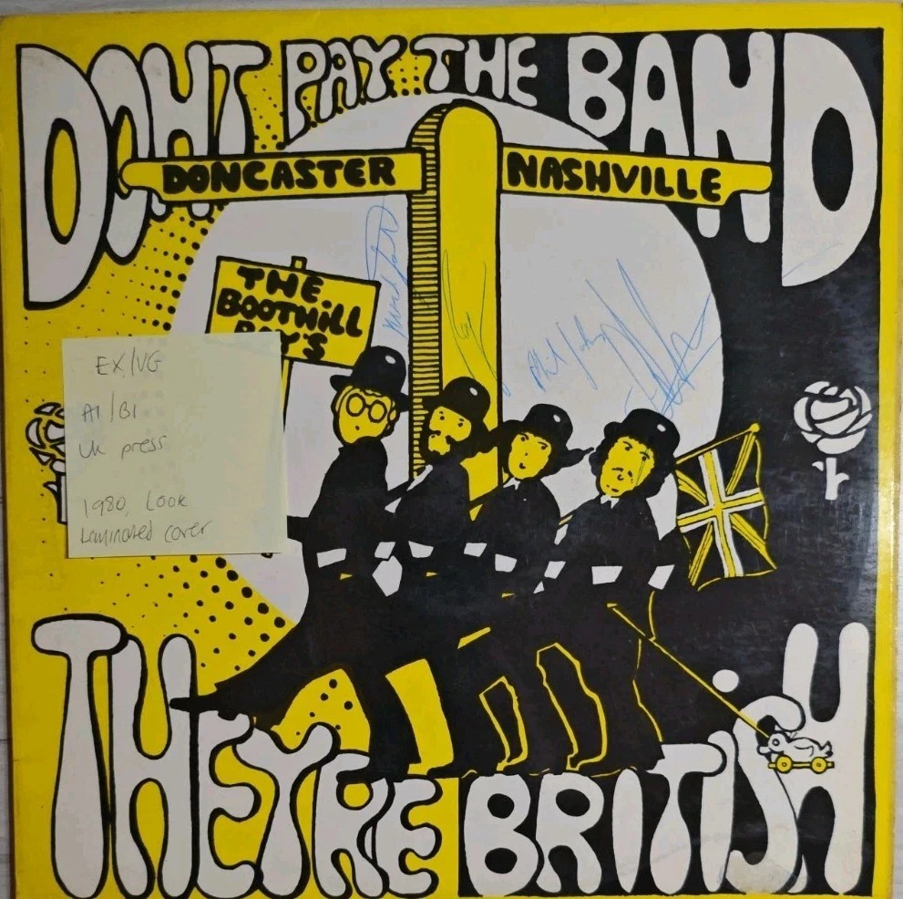 The Boothill Boys Don't Pay The Band They're British Vinyl Record EX/VG LKLP6474 sleeve The Boothill Boys Don't Pay The Band They're British Vinyl Record EX/VG LKLP6474 sleeve
