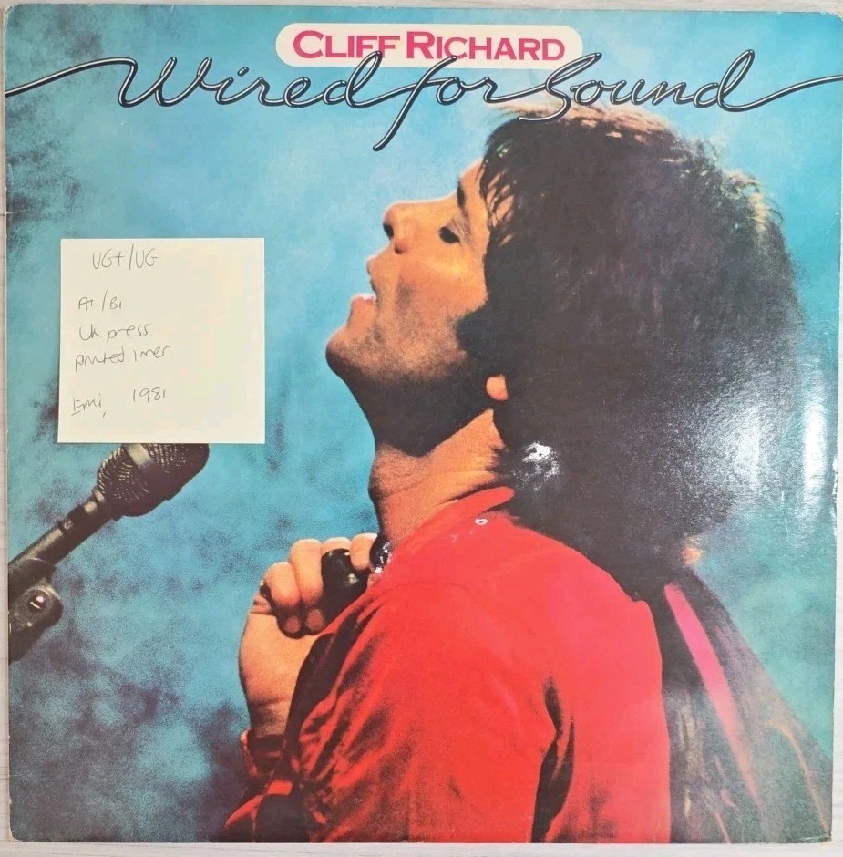 Cliff Richard Wired For Sound Vinyl Record LP VG+/VG EMC 3377 1981 sleeve Cliff Richard Wired For Sound Vinyl Record LP VG+/VG EMC 3377 1981 sleeve