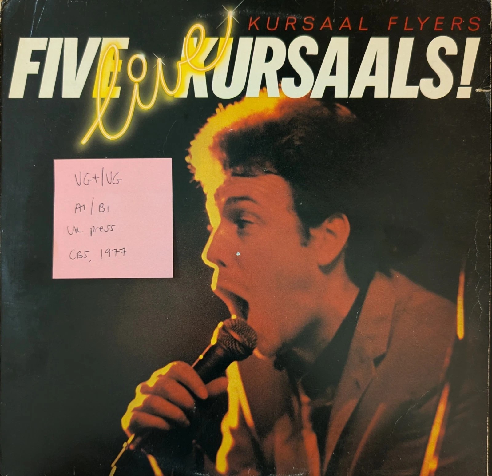 Kursaal Flyers Five Live Kursaals Vinyl Record LP VG+/VG CBS 82253 1977 sleeve Kursaal Flyers Five Live Kursaals Vinyl Record LP VG+/VG CBS 82253 1977 sleeve