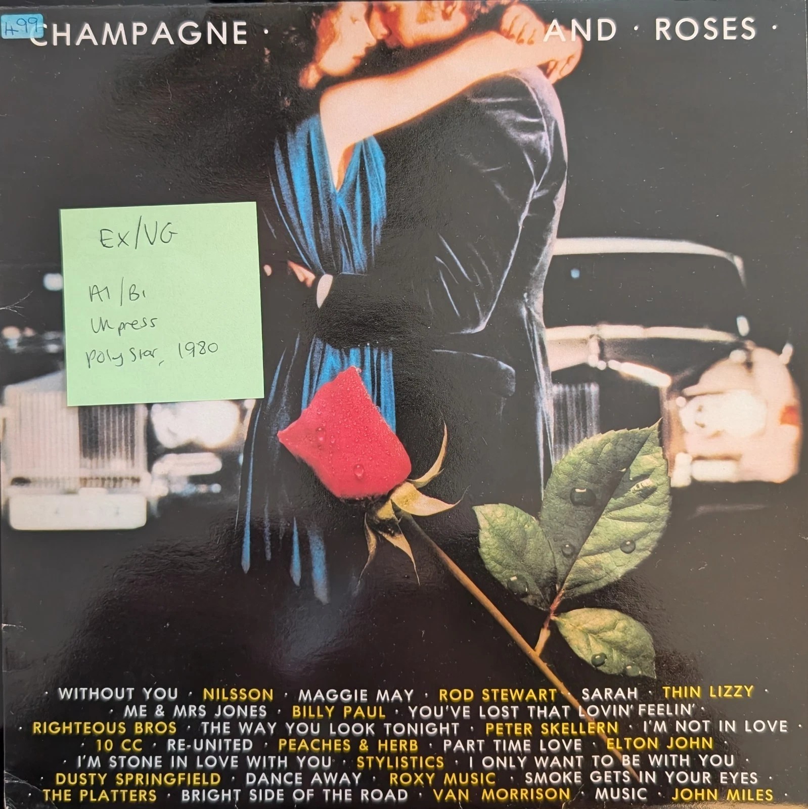 Various Champagne And Roses Vinyl Record LP EX/VG ROSTV 1 1980 sleeve Various Champagne And Roses Vinyl Record LP EX/VG ROSTV 1 1980 sleeve