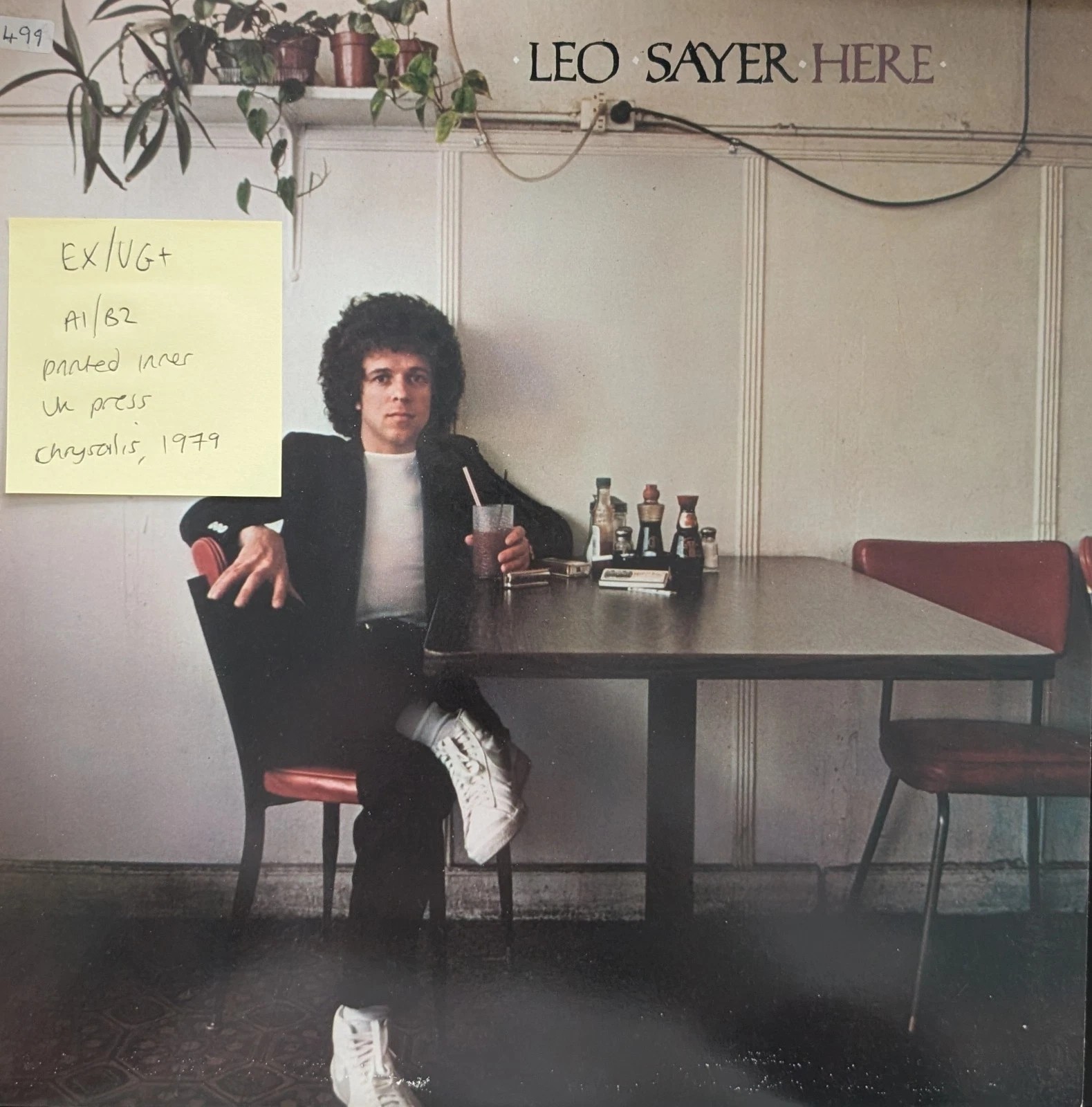 Leo Sayer Here Vinyl Record LP EX/VG+ CDL 1240 sleeve Leo Sayer Here Vinyl Record LP EX/VG+ CDL 1240 sleeve